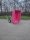 250L 2-Rad-Schubkarre mit Kippfunktion - Pink
