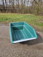 400L 2-Rad-Schubkarre mit Kippfunktion - Grün