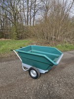 400L 2-Rad-Schubkarre mit Kippfunktion - Grün
