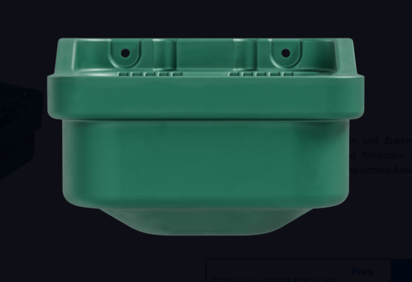 EQ5 - Futtertrog - 12L - Grün Fohlentrog