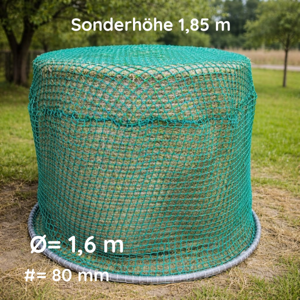 Rundballen Heunetz  d=1,6m h=1,85 Rund 5mm #80