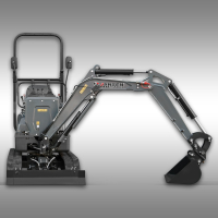 MB-700 Minibagger Jansen montiert