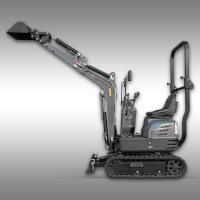 MB-700 Minibagger Jansen montiert