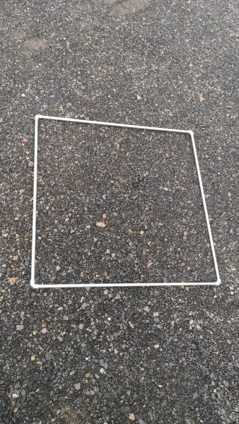 1,87m x 2,37m Rahmen für Futtersparnetz
