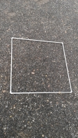 1,87m x 2,87m Rahmen für Futtersparnetz