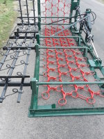 6m Wiesenschleppe mit Striegel, hydraulische Klappung