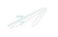 Grau - 8cm x 200cm Rundpfosten mit Spitze