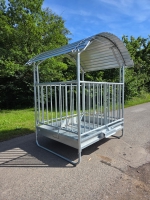M1 Pendelkorbraufe mit Dach 2 x 1,7m  H = 2,7m