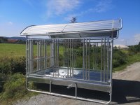 M2/16 Futterraufe für Pferde mit Dach - 2 x 3m