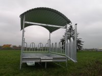 M4/14 Futterraufe mit 14 Palisadenfressplätzen
