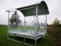 M4/14 Futterraufe mit 14 Palisadenfressplätzen