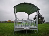 M4/14 Futterraufe mit 14 Palisadenfressplätzen