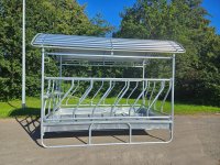 M6/16 Futterraufe mit Wellen- / Schrägfressgittern