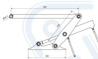 Nachrüstsatz - hydr. Gerätebetätigung - 2 Zylinder-Variante mit Gestänge - 125.021.200