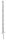 105 cm Steckpfahl  weiß  5 Stück  Doppeltrit