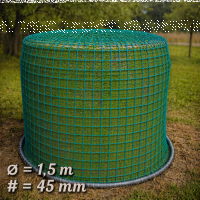 Rundballen Heunetz  d=1,5m Rund 5mm #45