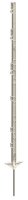 156 cm Steckpfahl  weiß  5 Stück  Doppeltritt