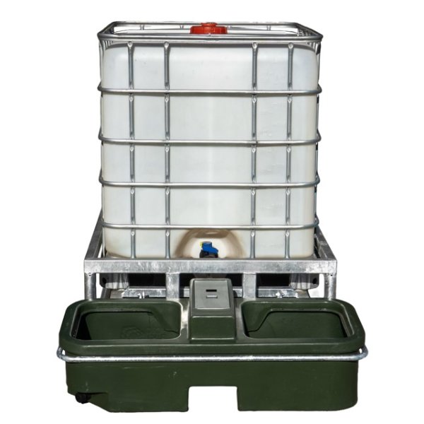 MP 1000 Tränkebeckenhalterung mit Trog für einen IBC 1000 Liter